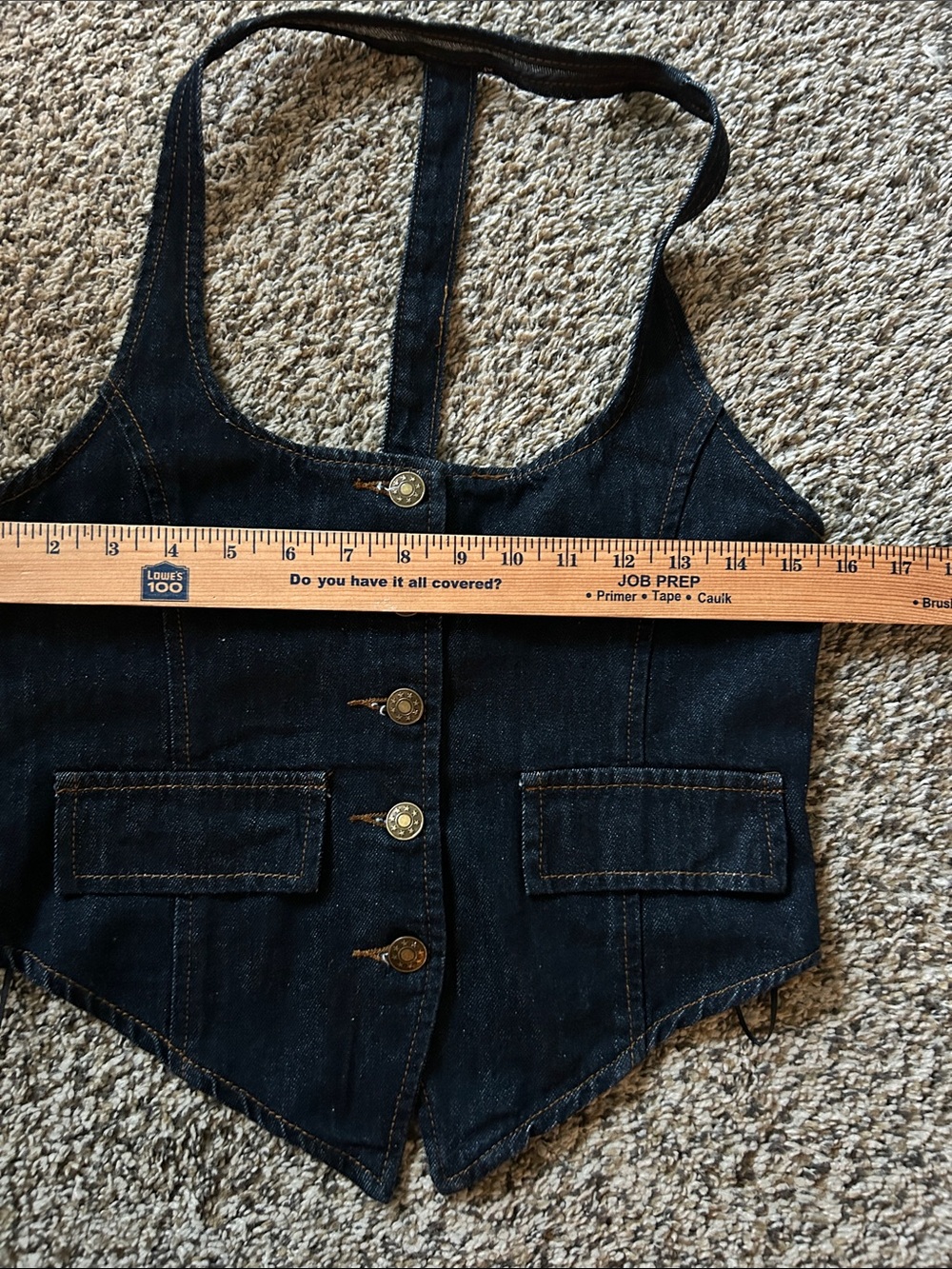 NWOT …LIONESS NYC HALTER TOP DARK DENIM WOMEN’S Size M - Picture 7 of 8